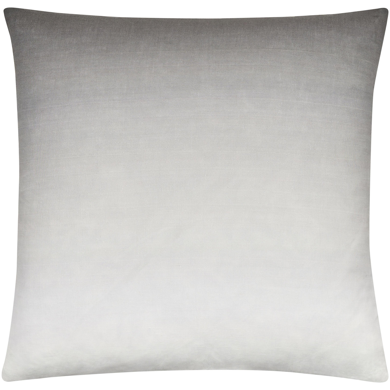 Deadra Ombre Linen Throw Pillow, 20" x 20", Polyester/Polyfill, Charcoal