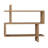 Modern Wall Shelf, Oak Color, 27.6 x 25.8 x 8.7 inches | 100% Melamine Coated Particle Board, Thickness: 0.7 inches | Numerous Shelves, Wall-Mountable Design | Perfect for Scandinavian Home Décor, Elegant & Functional-220986788