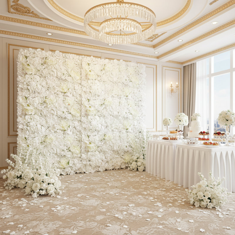 Silk Backdrops & Signs, White