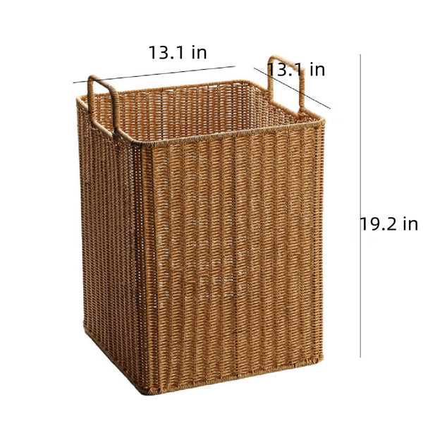 Birdrock Home XL Collapsible Laundry Basket Caddy - Natural, Brown