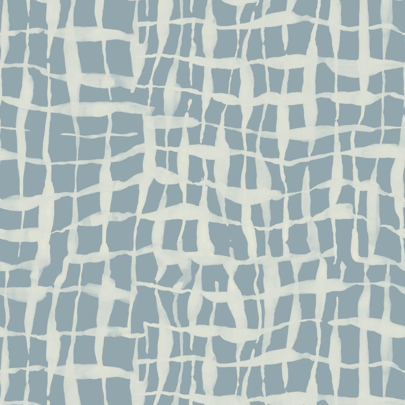 Net - Wallpaper, Pale Mineral Blue Reverse, Peel & Stick, Self-Adhesive