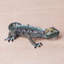 Sculpture en argile polymère watchful iguane Helios
