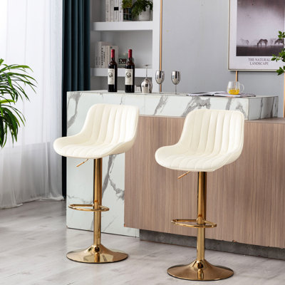 Fauteuil de levage à hauteur ajustable avec repose-pieds et base, velours pivotant et pieds dorés 2 pièces Mousse de remplissage, matériau principal du tissu, profondeur de 20,15 po, largeur de 19 po, hauteur de 32,62 po, poids de 15,14 lb
