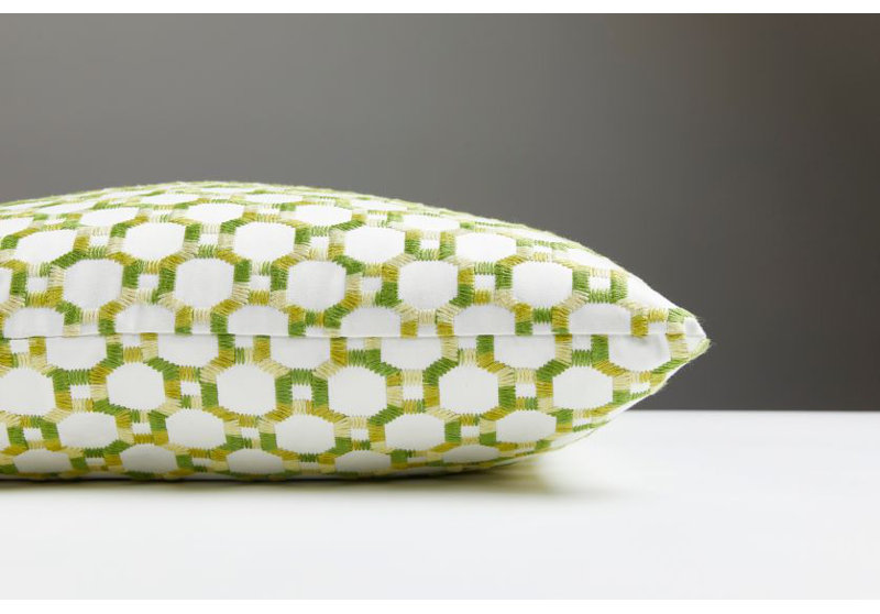Hinson Library Square Pillow Cover & Insert, Green