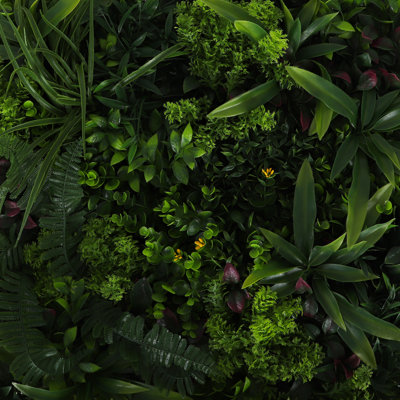 Feuillage vert artificiel Valley Mix protégé contre les rayons UV pour la décoration extérieure