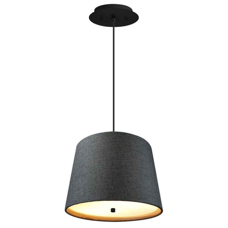 2 - Light Black/White Single Pendant