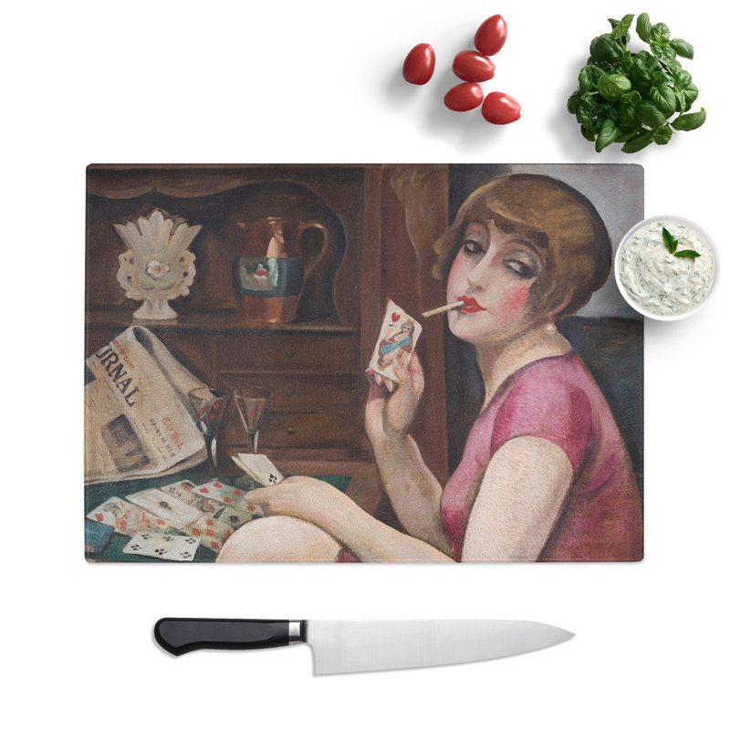 Queen of Hearts by Gerda Wegener Chopping Board, 0.4cm H x 28.5cm W x 39cm L