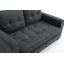 Canapé à 3 volets, canapé-lit futon convertible, causeuse peu encombrante, canapé-lit escamotable pour le salon, tissu en velours de lin