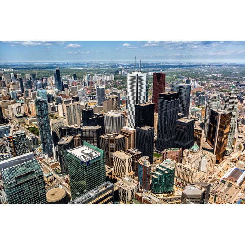 Toronto Skyline - Photographie sur toile tendue, H 20 po x l 30 po