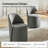 Clester Modern Upholstered Fully Assembled Swivel Dining Chair Set-114509258-114509260