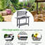 Jihane Fir Wood Potting Bench with Sliding Tabletop-1476728087
