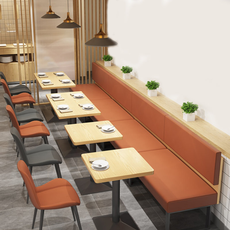 Banc de restaurant léger et luxueux, Orange