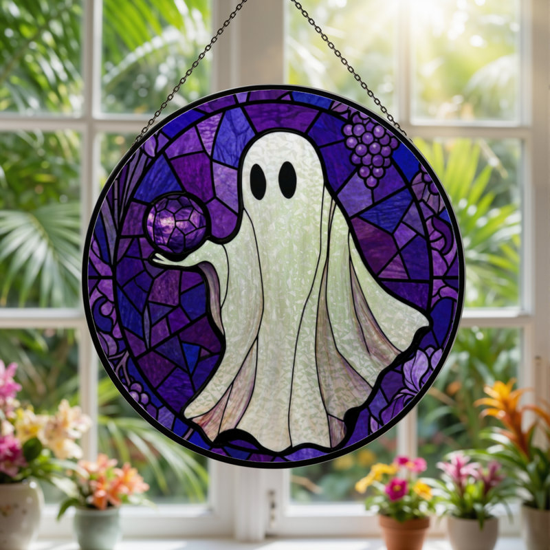 Vitrail vitrail 12 "H Ghost And Grape