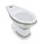 Toilette à cuve allongée de style victorien en chêne clair avec cuve allongée, chasse d'eau par gravité de 1,6 GPF, réservoir mural à hauteur réglable avec tuyau en L chromé (siège non inclus)