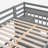 Full Over Twin Bunk Bed with Desk, Drawers and Shelves-100940838