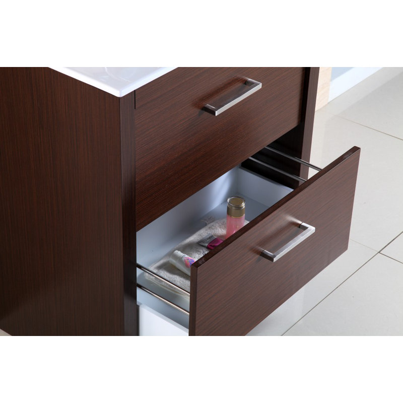 Cremona 30'' Single Bathroom Vanity with Ceramic Top