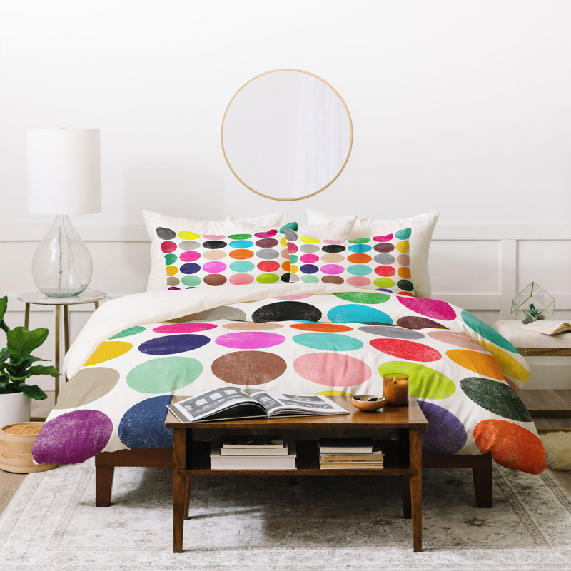 Ensemble de housse de couette 3 pièces Garima Dhawan, Housse de couette pour très grand lit et 2 très 