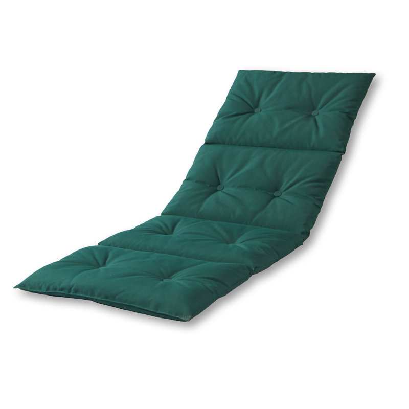 Shipton Outdoor Chaise Lounge Pad, Forest Green