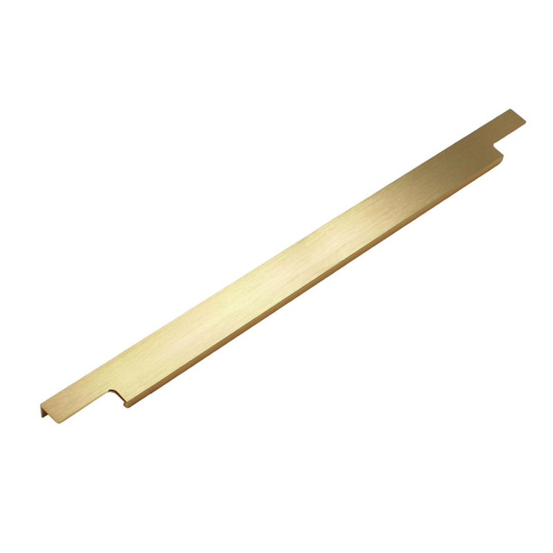 Dowell Kitchen Cabinet Finger Pull, 13.25", Gold