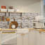 Brown Stone Vinyl Peel and Stick Backsplash Tile for Kitchen(20 Sheets/20sq.ft)