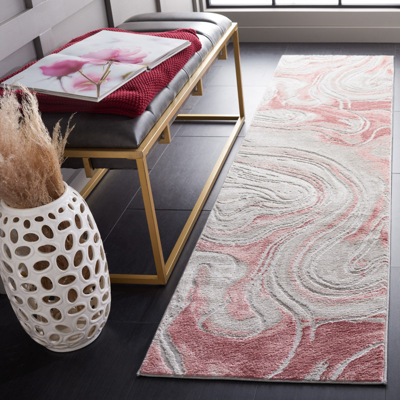 Dorinna 500 Performance Abstract Rug, Runner 2' x 8'