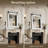 Rural Farmhouse Barn Bathroom Mirror - Wooden Frame Wall Mirror, Rectangular Wall Decorative Mirror, Metal Bracket Decorative Barn Door Style Mirror For Bathroom Entrance, Living Room And Bedroom-1184126120-1184126123
