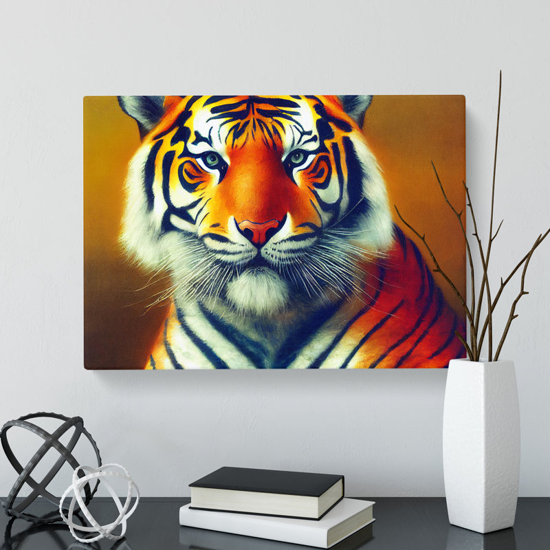 Sacred Tiger - Wrapped Canvas, 40cm H x 60cm W x 3cm D