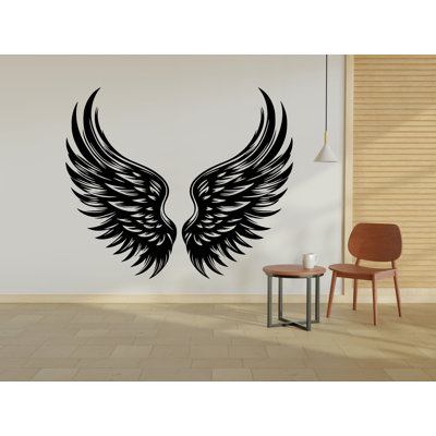 Angel Wings Wall Decal Wings Mid Century Modern Boho Angel Wings Decal