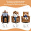 Ensemble de salon moderne inclinable en similicuir 4 pièces avec fauteuil inclinable électrique modulaire et berçant manuel, porte-gobelets et console