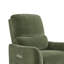 Fauteuil inclinable et oscillant moderne avec inclinaison électrique, charge USB et Type-C, poche latérale et base pivotante en bois massif-2038125778