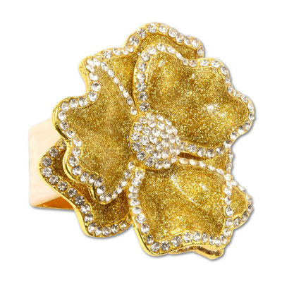 Crystal Flower Napkin Ring