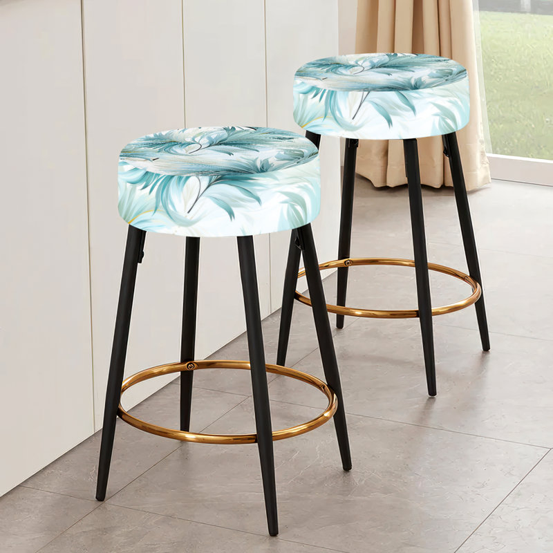 Ensemble de 2 tabourets de bar tropicaux Oceanic Dreamscape