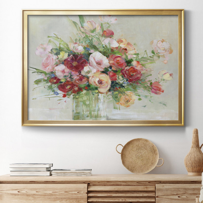 Just Peachy - peinture encadrée, H 22,5 po x l 30,5 po x P 1,5 po, Gold Framed Canvas