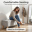 Banc ottoman de rangement avec plateau intégré