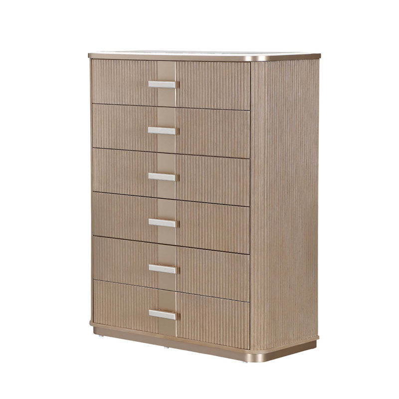 West Kensington Highboy Chest, Tan