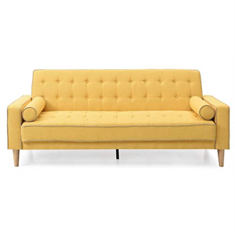 Woodmere Andrews G832A-L Loveseat Bed ( 2 Boxes ) , GRAY, Yellow 