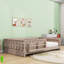 Lit plateforme en bois avec tablettes de rangement et garde-corps-476674301-476674302
