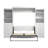 Arlex Storage Murphy Platform Space-Saving Wall Bed, 2 Shelving Units with Drawers-689216813-689216808