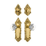 Nostalgic Warehouse Victorian Entry Set with Waldorf Crystal Knob