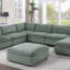 Repose-pieds contemporain en velours côtelé 1pc-1752903807