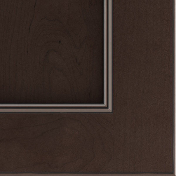 Dwelling Lanning Door Sample, Maple, Toasted Spice w/Onyx Glaze