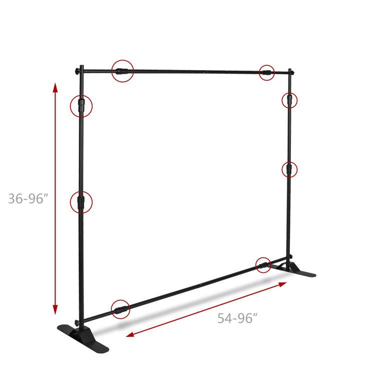 Heavy Duty Tripod Banner Stand, Adjustable Poster Stand Retractable Height
