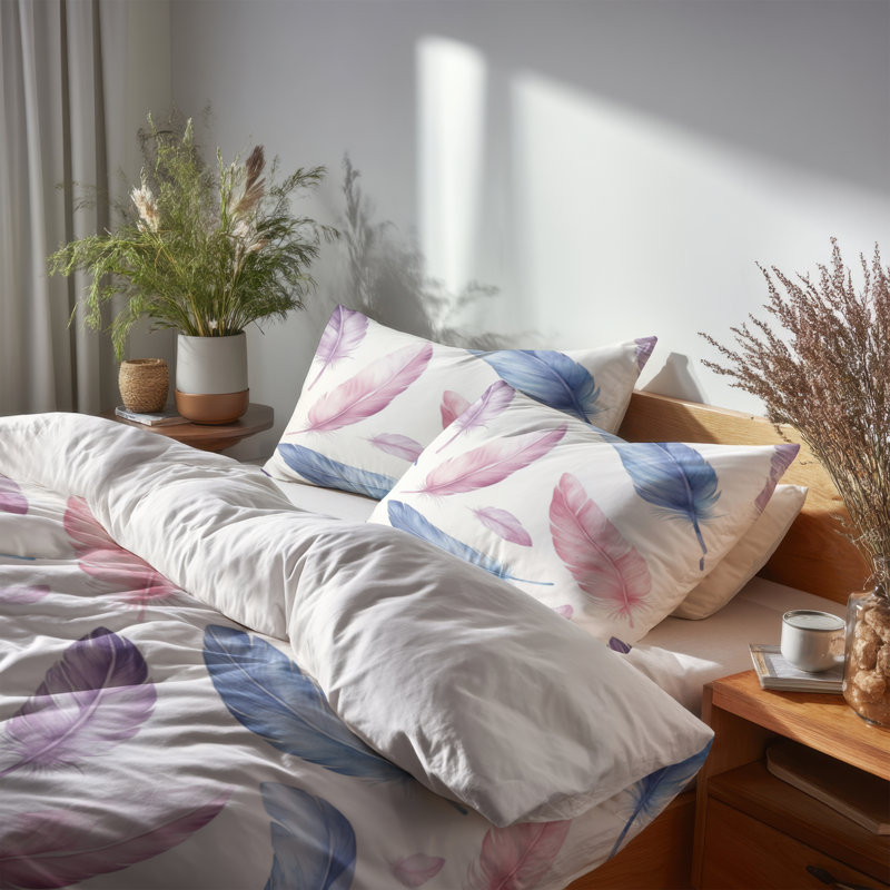 Ensemble de 6 édredons Kids Feathers, Queen Comforter + 3 Additional Pieces