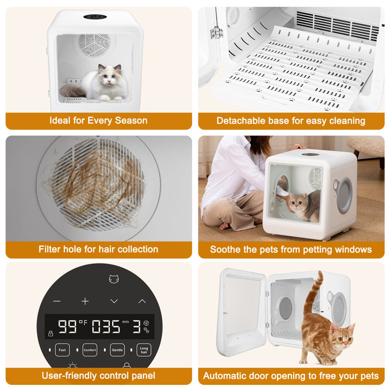 65L pet drying box, for cats and small dogs, ultra-quiet