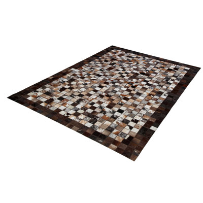 Sao Paulo Geometric Cowhide Area Rug