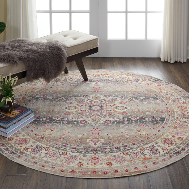 Holsworthy Oriental Area Rug, Round 183cm