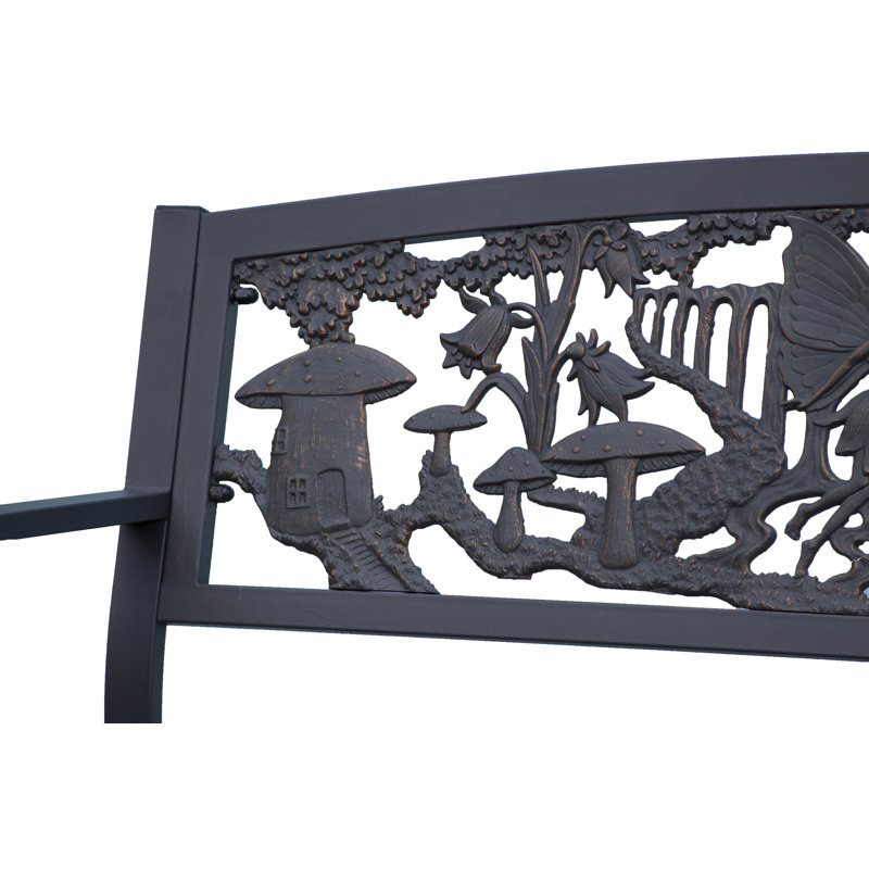 Fairy Themed Steel and Cast Iron Bench