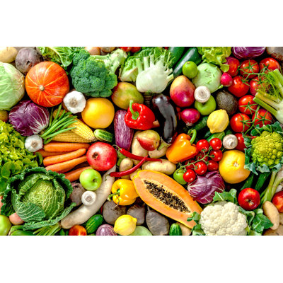 Fresh Fresh and Légumes - Photographie sur toile tendue