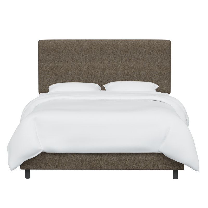 Lit tapissier Eisley, Grand, Tweed Sustain® granit Milsap