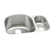 Lustertone 26.75" L x 20" W  Double Basin Undermount Kitchen Sink Kit